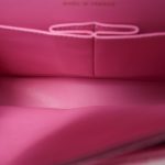 21P Pink Caviar Quilted Classic Flap Medium Light Gold Hardware. - Image 16