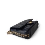 Navy Caviar Quilted CC You Flap Bag Mini GHW - Image 5