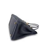 Birkin 30 Bleu Indigo Veau Togo Gold Plated X Stamp - Image 12