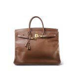 Birkin 40 Brown Evergrain Gold Plated [B] Stamp - Image 15