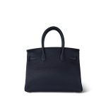 Birkin 30 Bleu Nuit Veau Togo Rose Gold Plated D Stamp - Image 12