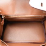 Birkin 25 Bi-Color Horseshoe (HSS) Craie/Gold Taurillon Gold Plated Y Stamp - Image 9