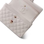 21S White Caviar Quilted Classic Flap Small LGHW - Image 12