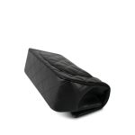 22P Black Lambskin Quilted Mini Rectangular Flap Light Gold Hardware - Image 6