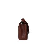 Vintage Brown Lambskin Quilted Single Flap Medium Tortoiseshell Hardware - Image 4