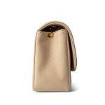 Light Beige Lambskin Quilted Diana Flap Small Gold Hardware - Image 2