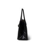 24P Black Shiny Aged Calfskin Nano Kelly Shopper Aged Gold Hardware - Image 10