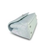 21K Iridescent Light Blue Caviar Quilted Small Coco Handle - Image 9