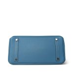 Birkin 30 Blue Jean Togo Palladium Plated [E] Stamp - Image 3