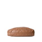 Caramel Calfskin Quilted 22 Hobo Bag Medium Aged Gold Hardware - Image 7