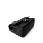 22A Black Lambskin Mini Top Handle Light Gold Hardware - Image 11