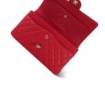 Red Caviar Quilted Medium Classic Flap LGHW - Image 15