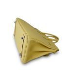 Birkin 25 Jaune Poussin Togo Palladium Plated W Stamp - Image 13