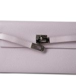 Kelly Wallet To Go Mauve Pale Epsom Palladium Plated B Stamp - Image 11
