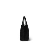 Black Velvet Quilted Nano Kelly Shopper Aged Gold Hardware - Image 2