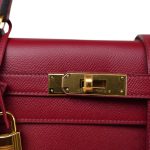 Kelly Sellier 28 Rouge Grenat Epsom Gold Plated C Stamp - Image 7