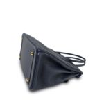 Birkin 30 Bleu Indigo Veau Togo Gold Plated X Stamp - Image 14
