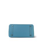Birkin 30 Bleu Jean Togo Palladium Plated E Square Stamp - Image 18