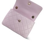 21S Light Pink Lambskin Quilted Trendy CC Small LGHW - Image 12