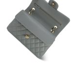 20C Grey Caviar Quilted Classic Flap Small LGHW - Image 16