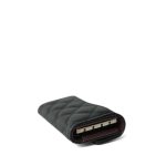 21K Black Caviar Quilted Classic Flap Key Holder Silver Hardware - Image 6