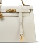 Kelly Sellier 28 Craie Veau Epsom Gold Plated D Stamp - Image 3