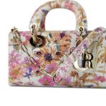 Calfskin Embroidered Butterfly Printed Lady D-Joy Multicolor - Image 19