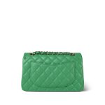 21P Green Caviar Quilted Classic Flap Small Light Gold Hardware - Image 5