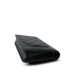 Black Caviar Quilted Crystal CC Wallet on Chain WOC LGHW - Image 11