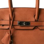 Birkin 30 Cuivre Taurillon Saddle Palladium Plated Z Stamp - Image 2
