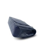 Navy Lambskin Quilted Classic Flap Small Gold Hardware - Image 8