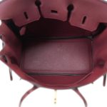 Birkin 25 Rouge H Veau Togo Gold Plated Y Stamp - Image 8