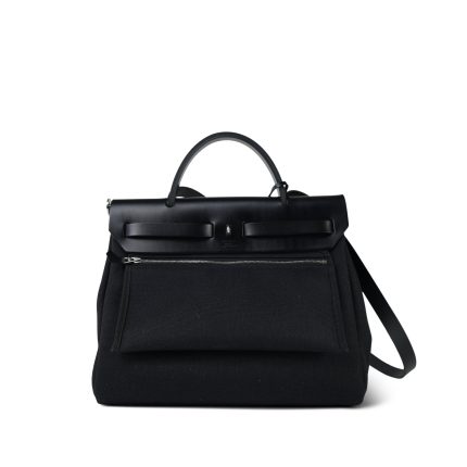 Herbag 31 Black Toile Vache Hunter Palladium Plated B Stamp