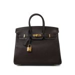 Birkin 25 Ebène Veau Togo Gold Plated Z Stamp