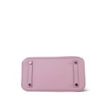 Birkin 25 Rose Sakura Swift Palladium Plated T Stamp - Image 12