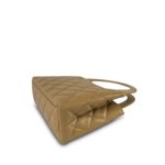 25A Beige Lambskin Quilted Nano Kelly Shopper Aged Gold Hardware - Image 9