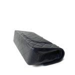 Navy Lambskin Quilted Classic Flap Medium Gold Hardware - Image 8
