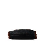 23B Navy Aged Lambskin Brown Sherling Quilted 22 Bag Small Aged Gold Hardware - Image 5