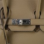 Birkin 25 Beige Marfa Veau Togo Palladium Plated W Stamp - Image 3