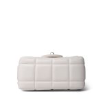 White Lambskin Quilted Monacoco Mini Square Flap LGHW - Image 4