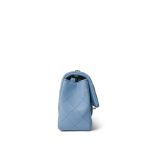 Light Blue Lambskin Quilted Mini Rectangular Flap LGHW - Image 5