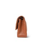 Caramel Caviar Quilted Classic Flap Medium Silver Hardware - Image 6