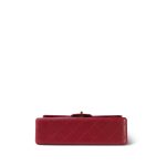 Red Lambskin Quilted Classic Flap Small Gold Hardware - Image 3