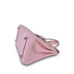 Birkin 25 Rose Sakura Swift Palladium Plated T Stamp - Image 13