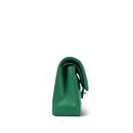 24A Green Caviar Quilted Classic Flap Small Light Gold Hardware - Image 5