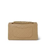Light Beige Lambskin Quilted Classic Flap Medium GHW - Image 4