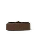 Brown Lambskin Quilted Classic Flap Small Gold Hardware - Image 4