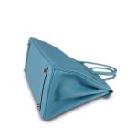 Birkin 30 Bleu Jean Togo Palladium Plated E Square Stamp - Image 15