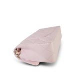 22S Light Pink Caviar Quilted Classic Flap Small Light Gold Hardware - Image 15