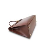 Kelly Sellier 32 Brown Box Calfskin Gold Plated [B] Stamp - Image 7